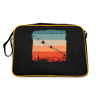 Joueur de flûte Flûte Rétro - Sac Retro - noir/or - Dos
