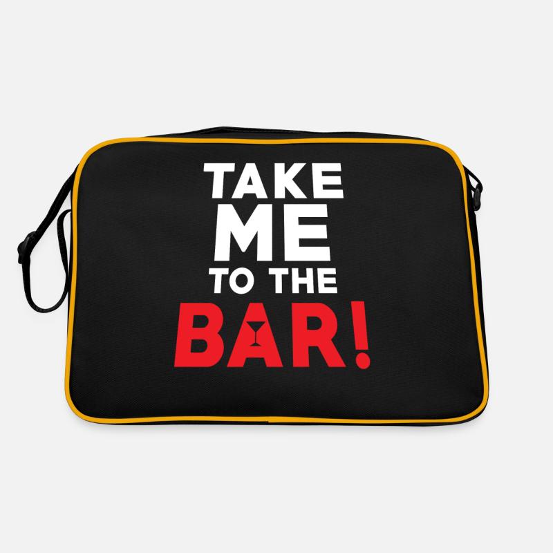 Bar-party-spruch bring me to the bar Retro Bag