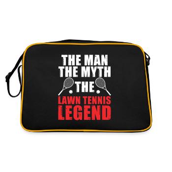 The Man The Myth Humour de tennis drôle pour un - Sac Retro - noir/or - Dos