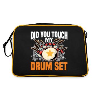 Did You Touch My Drum Set 8 - Retro Bag - black/gold - Back