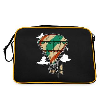 Montgolfière Zeppelin Balloon Flying Pilot - Sac Retro - noir/or - Dos