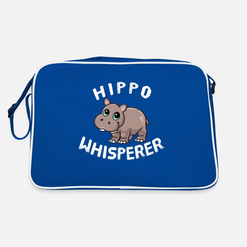Funny Hippo Lover Hippo Whisperer Retro Bag