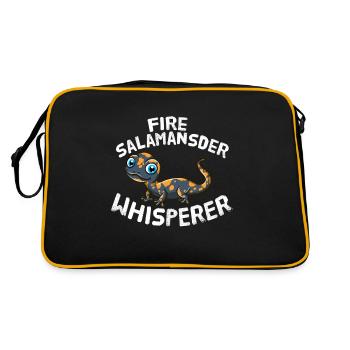 Fire Salamander Lover Fire Salamander Whisperer - Retro Bag - black/gold - Back