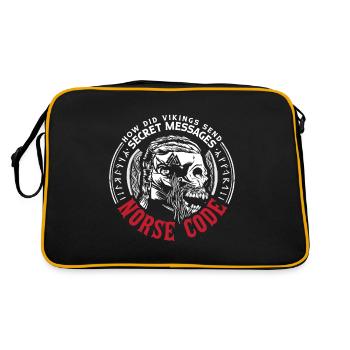 Conception de l’histoire viking nordique pour les guerriers vikings - Sac Retro - noir/or - Dos