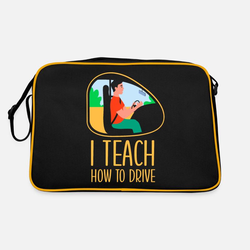 J’apporte la conduite à l’école de conduite Driving Instructor Sac Retro