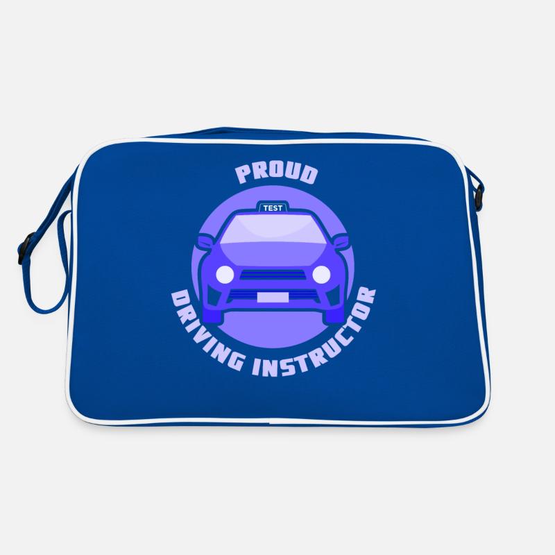 Proud driving instructor Profession Driving school Driving lesson Retro Bag