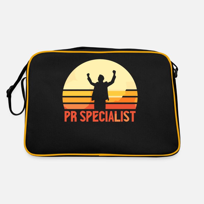Spécialiste en relations publiques Profession professionnelle Sac Retro