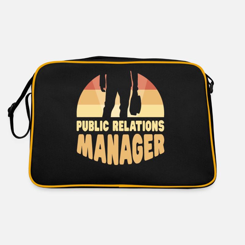Manager for Public Relations Job PR Profession Retro Bag