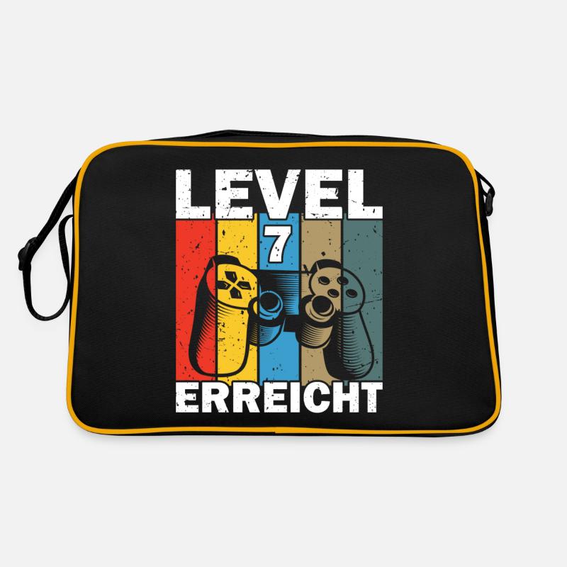 Level 7 Erreicht Gamer Retro Tasche