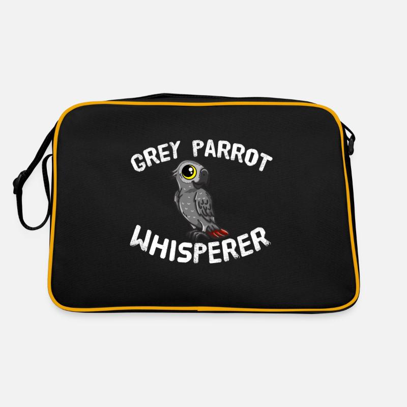 Funny Grey Parrot Lover Grey Parrot Whisperer Retro Bag