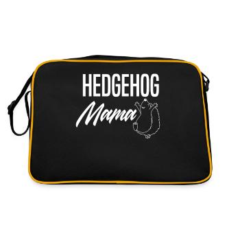 Igel Igel Igel - Retro Tasche - Schwarz/Gold - Hinten