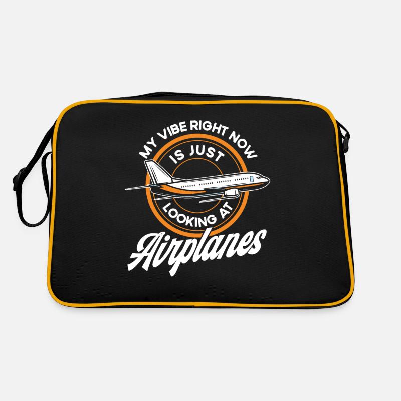 Flugzeug Pilot Flugzeuge Flugzeug Landung Geschenk Retro Tasche