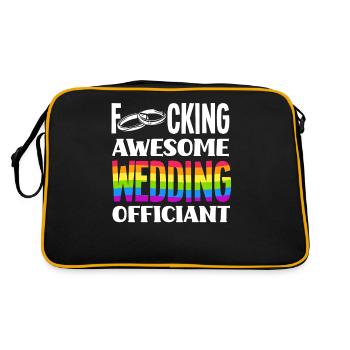 Registrar Registrar Registrar Wedding - Retro Bag - black/gold - Back