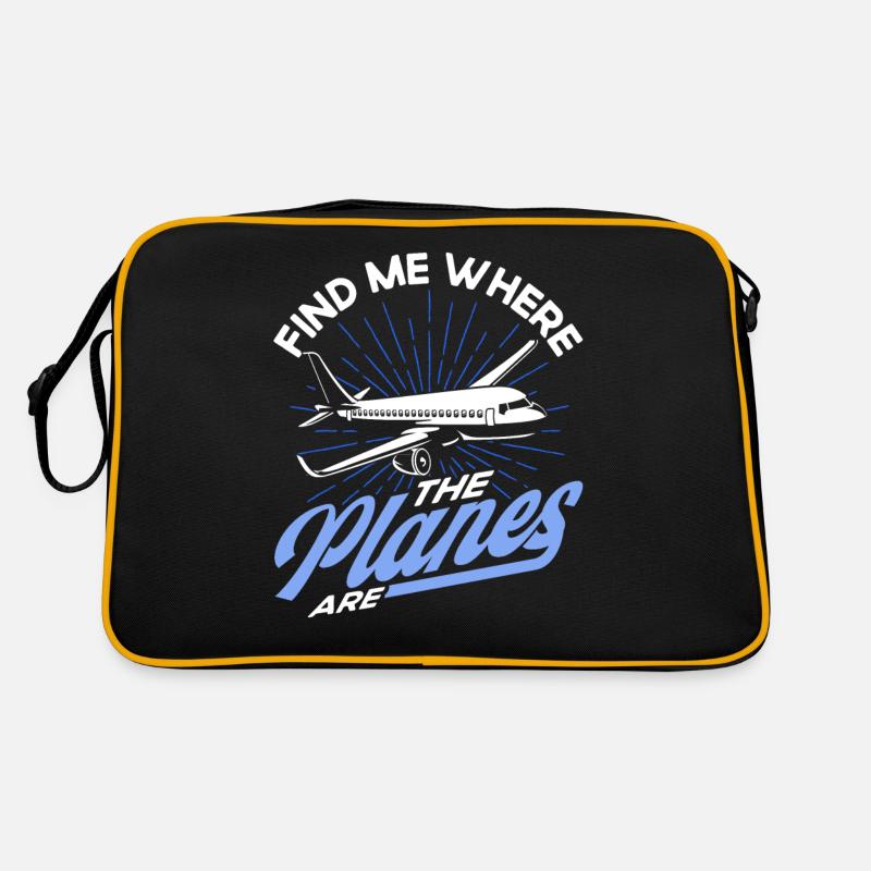 Flugzeug Pilot Flugzeuge Flugzeug Landung Geschenk Retro Tasche