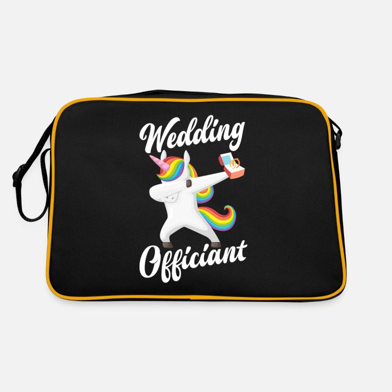Standesbeamter Standesbeamtin Hochzeit Retro Tasche