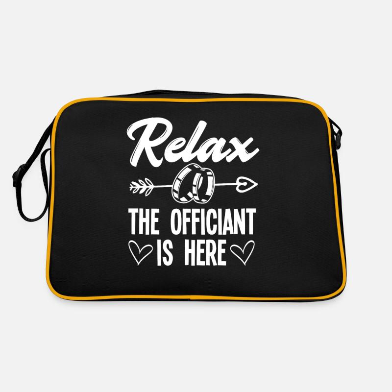 Standesbeamter Standesbeamtin Hochzeit Retro Tasche