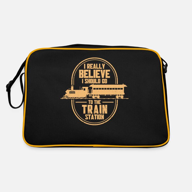Model Railway Train Locomotives Gift Retro Bag