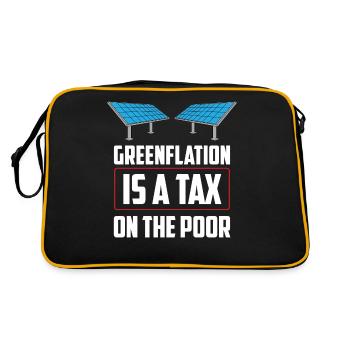 L’inflation verte est une taxe pour les pauvres Verts - Sac Retro - noir/or - Dos