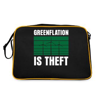 Greenflation est un vol Inflation Énergie verte - Sac Retro - noir/or - Dos