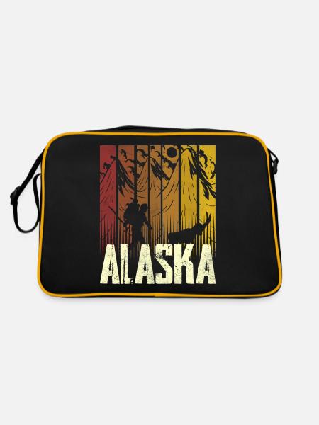 Alaska Randonneurs Nature Randonnée - Sac Retro - noir/or - Dos