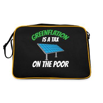 L’inflation verte est une taxe pour les pauvres Verts - Sac Retro - noir/or - Dos
