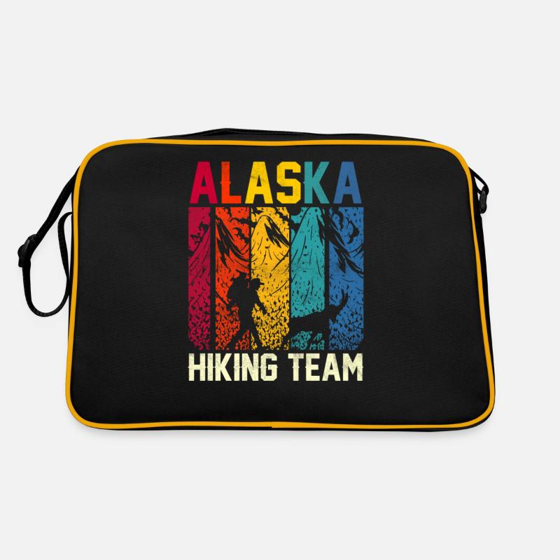 Alaska Wanderteam Wanderung Wandern Wanderer Retro Tasche