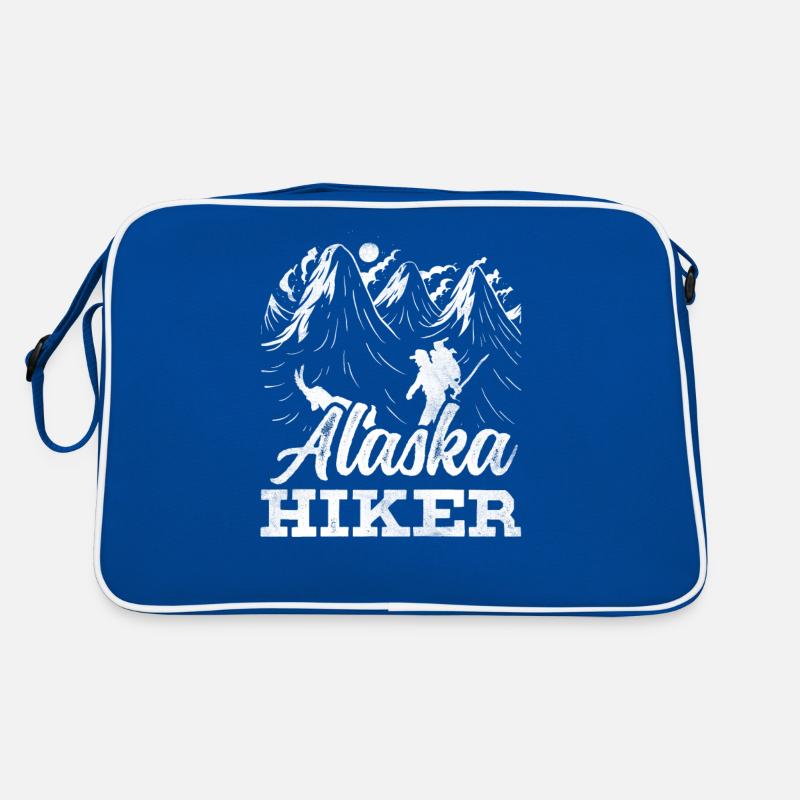 Alaska Wanderer Wanderung Wandern Natur Retro Tasche