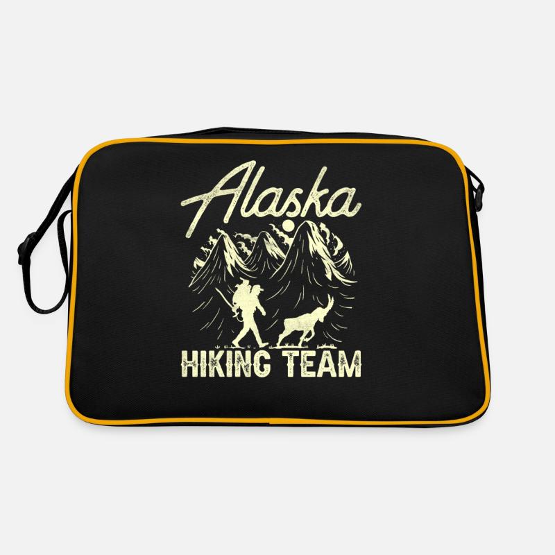 Alaska Wanderteam Wanderer Wandern Wanderung Retro Tasche