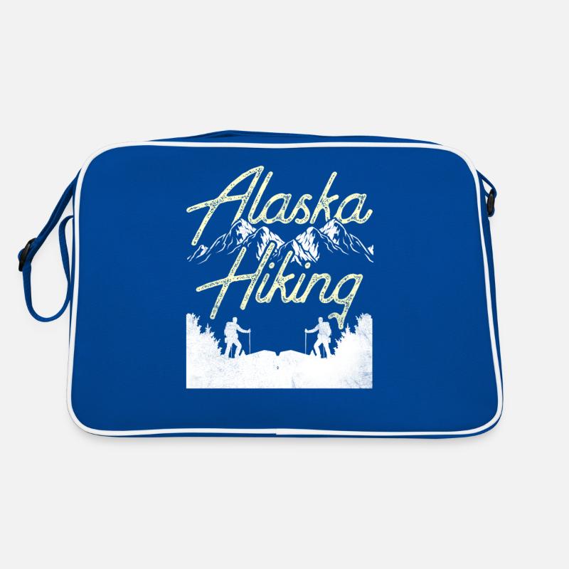 Alaska Wandern Wanderer Wanderung Natur Retro Tasche