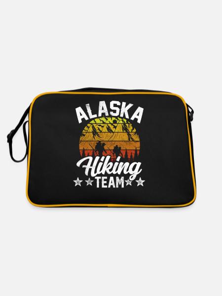 Alaska Hiking Team Randonneur - Sac Retro - noir/or - Dos