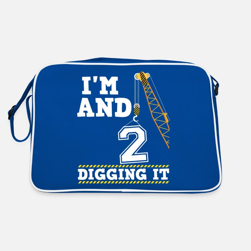 Im 2 And Digging It Boy 2 Year Old 2nd Birthday Retro Bag