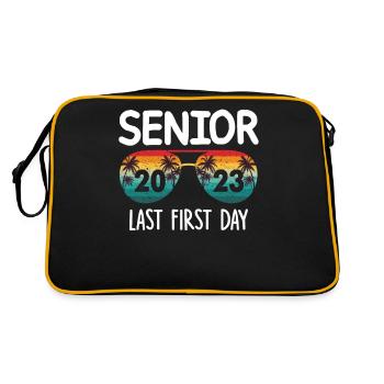 Senior last first day - Retro Bag - black/gold - Back