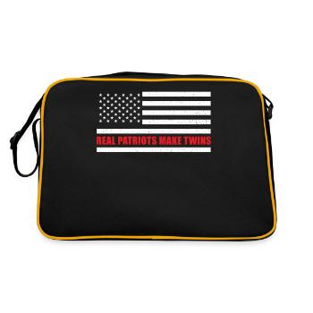 Papa Zwilinge USA American Dad - Retro Bag - black/gold - Back