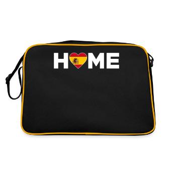Espagne Accueil Espagne Drapeau Espagne Amour - Sac Retro - noir/or - Dos