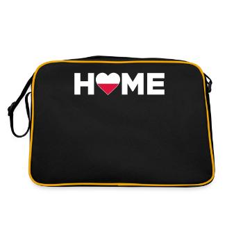 Pologne Accueil Pologne Drapeau Pologne Amour - Sac Retro - noir/or - Dos