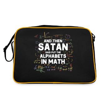 Math Mathematics Science Math Gift - Retro Bag - black/gold - Back
