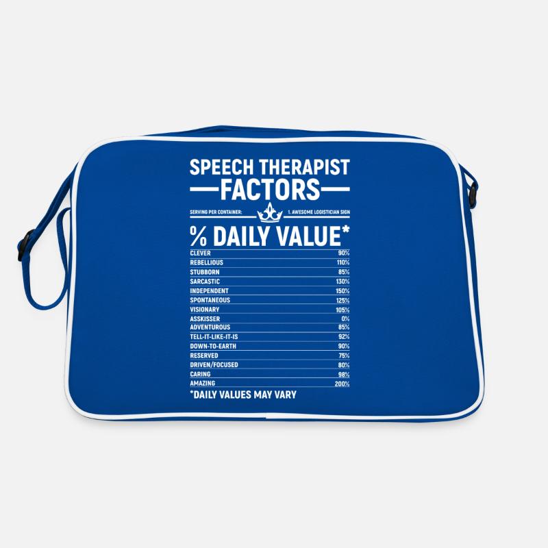 Sprachtherapeut Logopäde Geschenk Retro Tasche