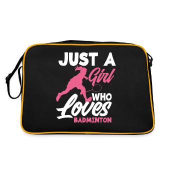 Badminton Filles - Sac Retro - noir/or - Dos