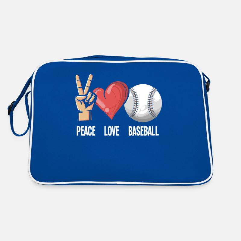 Baseball Friede Liebe Retro Tasche