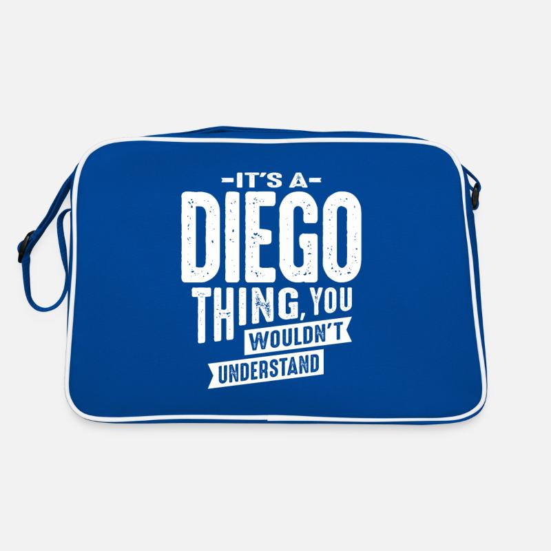 Es ist ein Diego Thing personalisierter Name Retro Tasche