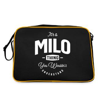 C’est un nom personnalisé Milo Thing - Sac Retro - noir/or - Dos