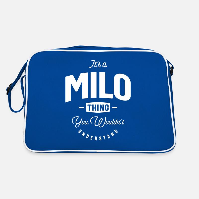 Es ist ein Milo Thing Personalisierter Name Retro Tasche
