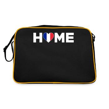 France Accueil France Drapeau - Sac Retro - noir/or - Dos