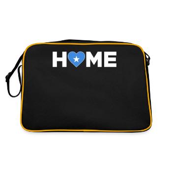 Somalie Accueil Somalie Drapeau Somalie Amour - Sac Retro - noir/or - Dos