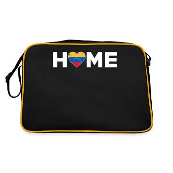 Venezuela Accueil Drapeau du Venezuela - Sac Retro - noir/or - Dos