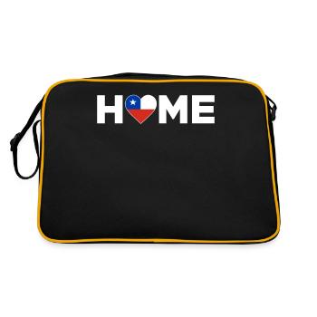 Chile Home Chile Flag Chile Love - Retro Bag - black/gold - Back