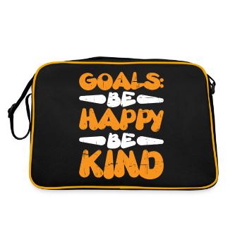Goals Be Happy, Be Child 4 - Retro Bag - black/gold - Back