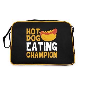 Hot Dog Eating Champion 4 - Retro Tasche - Schwarz/Gold - Hinten