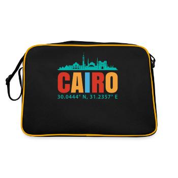Le Caire - Sac Retro - noir/or - Dos