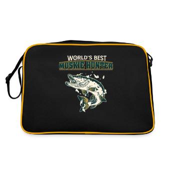 World's Best Funny Northern Pike Fishing For A - Retro Bag - black/gold - Back